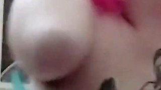Double Amputee Striptease, Sucks Her Foot and Jumps