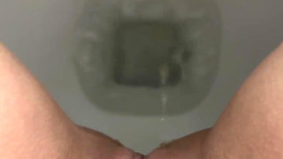 Peeing in My Toilet with a Close up View of My Pussy and Stream!!