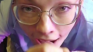 Draining him at the gloryhole