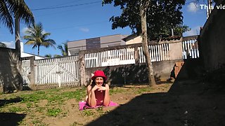 My Wife Sunbathing Completely Naked In Front Yard