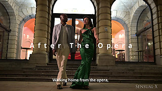 After the Opera - Reverse Cuckold - Wife Gives Girl as Present to Her Husband