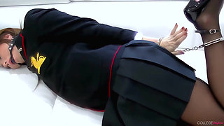 Cuffed and Gagged Featuring Natalia Forrest