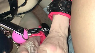 Hot Fucking Facial with Butt Plug and Gag