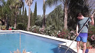 Mature Maggie Moon Fucks the Pool Boy