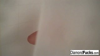 Diamond Kitty Decides To Get Wet And Wild In The Shower