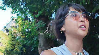 Exhibitionist Japanese Girl Flashes and Masturbates in Public