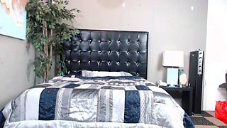 Sweet brunette pussy massage hidden cam