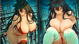 Midnights Lustful Passion In A Hot Night With Anime Girl And Hentai Anime