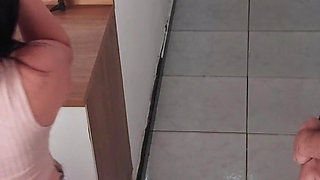 I Couldn't Stop My Husband's Friend's Erect Dick, I Had Sex with Him While the Cuckold Was in the Shower