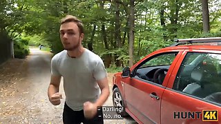 Hunt4k. crimson riding bondage mask has such a dirty mind so she didn’t care about her boyfriend and nailed a stranger