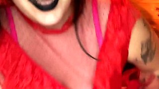 Innocent BBW girl enjoy toys and masturbate on webcam