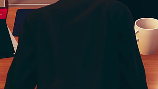 Boss Fucking Secretary After Partners Left the Office