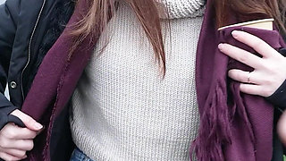 German Scout - Flexible Ginger Teen Olivia Westsun at Pick up No Condom Casting Fuck