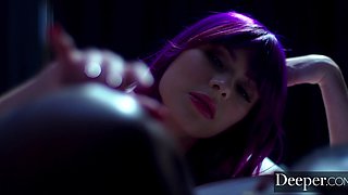 Interracial Passion Pulls A Purple Haired Beauty Into A Hard Fuck