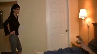 Angry milf handjob