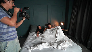 Behind the Scenes! Stepbrothers Fucking at Home Alone