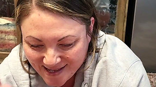 Works so Hard for the Cum Beautiful Passionate Sexy MILF Loves Cum and Cumming Cums Again and Again Sucking His Cock so Good