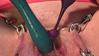 Dripping Creampie Orgasm of My Pierced Pussy