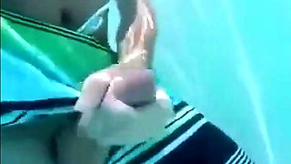Underwater Jerk-Off Session Outdoors - Amateur Style