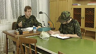 French Solider Pounded and Covered with Cum