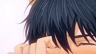 Titan dominates bride in bed after erotic anime feast