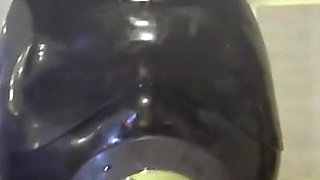 Mz20 - the Girl in Latex Clothing Locked in a Glass Room