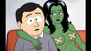 She-hulk Slut Not a Day Without Fucking. Big Compilation Cartoon