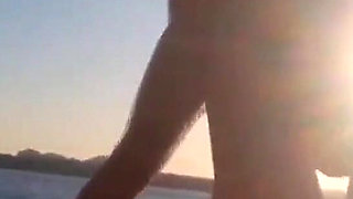 Romantic Sex at a Public Beach