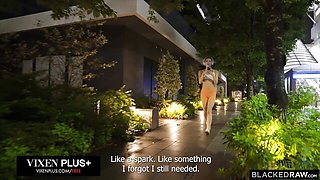 Blacked Raw featuring Momo Sakura and Troy Francisco's creampie clip