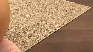 Cute Redhead Enjoys Pinned Dildo on Mirror