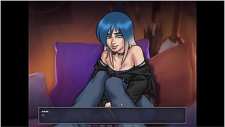 Eve Is Surprised By Anon's Huge Monster Dick - Summertime Saga Gameplay