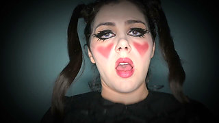 Getting Ready for Halloween with My New Dark Emo Cosplay, to See How Slutty I Can Be in It
