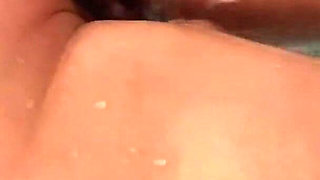 Neighbor wife showering and shaving her holes