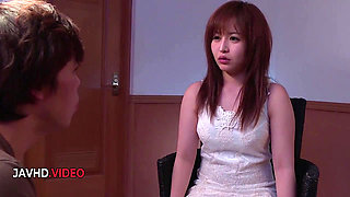 Fingering wild Japanese MILF Cocolo fucks wildly then gets Creampie Loads To Swallow Her MILF