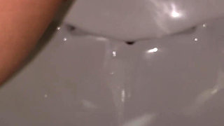 Morning Urination-close-up! Pads! Female POV!