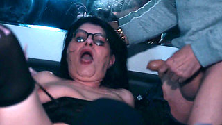 Mature Woman Offered for a Hardcore Gangbang at a Swinger Club