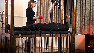 MILF mean femdom handjob compilation