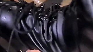 Fucking her gimp in the bunker