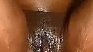 The Cucumber Has Penetrated Ebony’s Vagina, Pussy Becoming Big