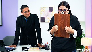 Gorgeous doggy style fuck with a passionate brunette Silvana Lee