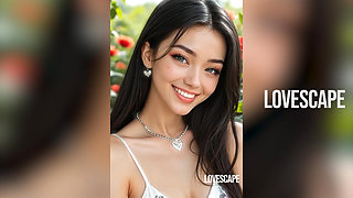 Asian Schoolgirl Gagging in Public and Begging for More