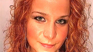 Redhead Slut Deepthroats, Rides Anal and Swallows Cum in the Bubble Bathtub