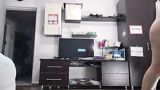Amateur Wife Has Fun Trying on Clothes and Cutting Them