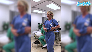 Fit MILF Nurse Gets Fired for Masturbating in the Hospital