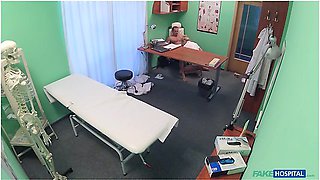 New Blonde Nurse Has Her Pussy Creampied By Mature Doctor