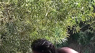 Sex in the Waterfall River: Blowjob, Doggy and Cumshot in the Mouth