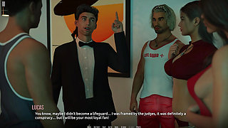 Dominos Beach 22 - Nikki Invites John to Her Midnight Party After His Lifeguard Tryout Victory