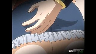 Uncensored Hentai: Groping Busty MILF Blonde on Public Train Anime