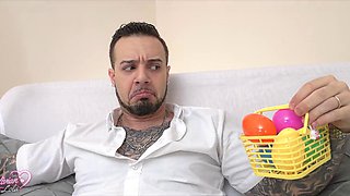 Lesbian Italian Eats Big-Clit Bunny