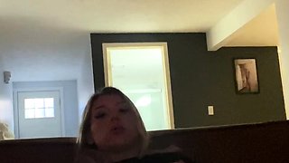 Amateur Webcam Cute Teen Plays Solo with Big Dildo